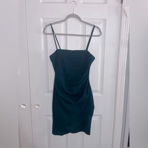 Teal mini dress